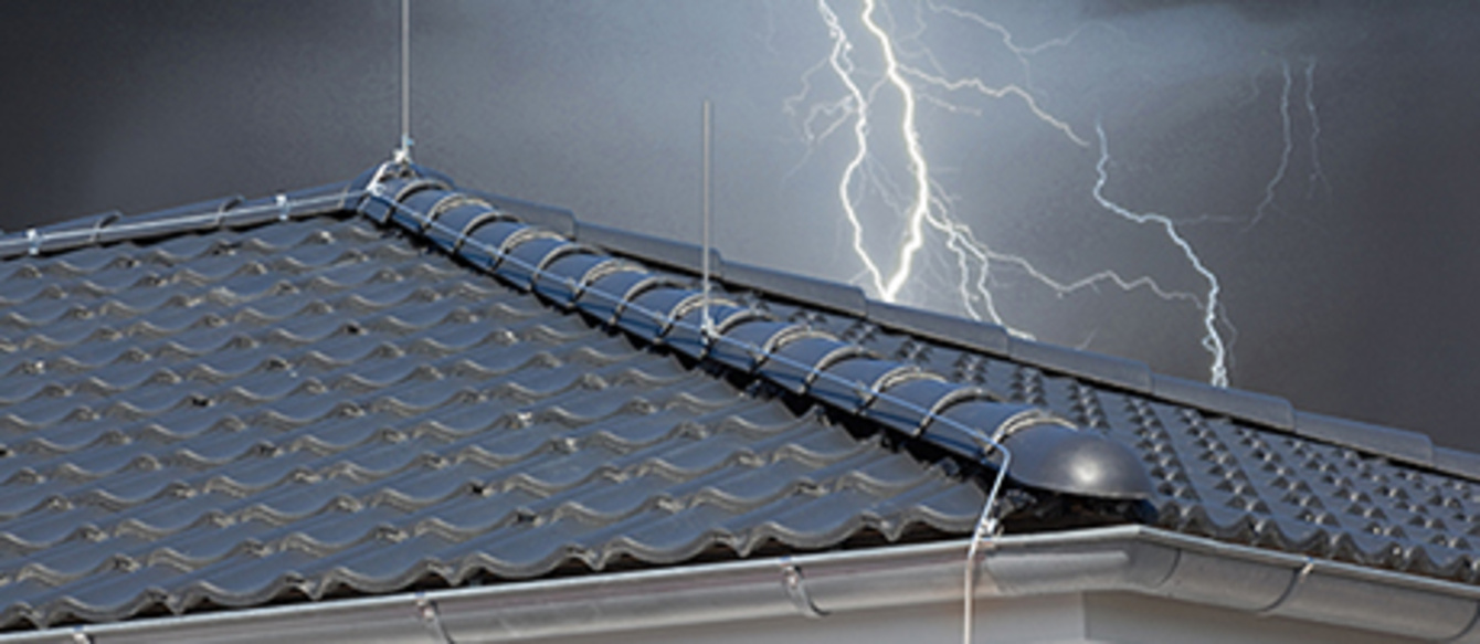 Äußerer Blitzschutz bei Elektro Völkel in Haßloch
